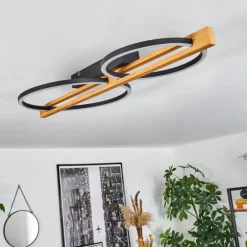 Plafonnier Carcano LED Brun, Noir, 2 lumières