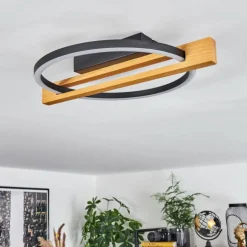 Plafonnier Carcano LED Écru, Noir, 1 lumière