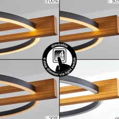 Plafonnier Carcano LED Noir, 1 lumière