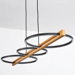 Plafonnier Carcano LED Noir, 1 lumière