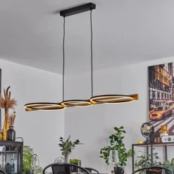 Plafonnier Carcano LED Noir, 1 lumière
