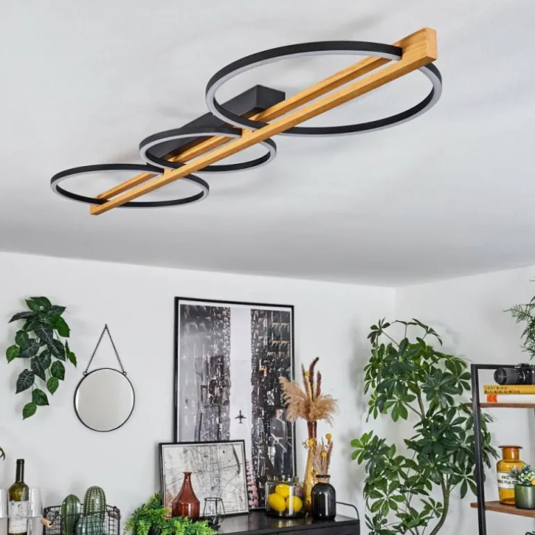 Plafonnier Carcano LED Noir, 3 lumières