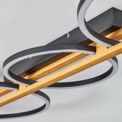 Plafonnier Carcano LED Noir, 3 lumières