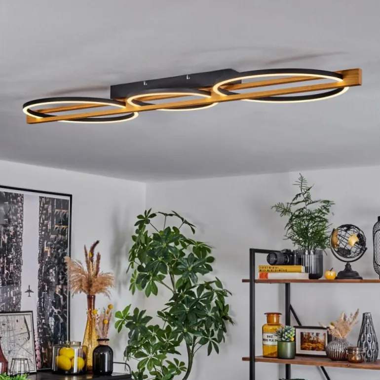 Plafonnier Carcano LED Noir, 3 lumières