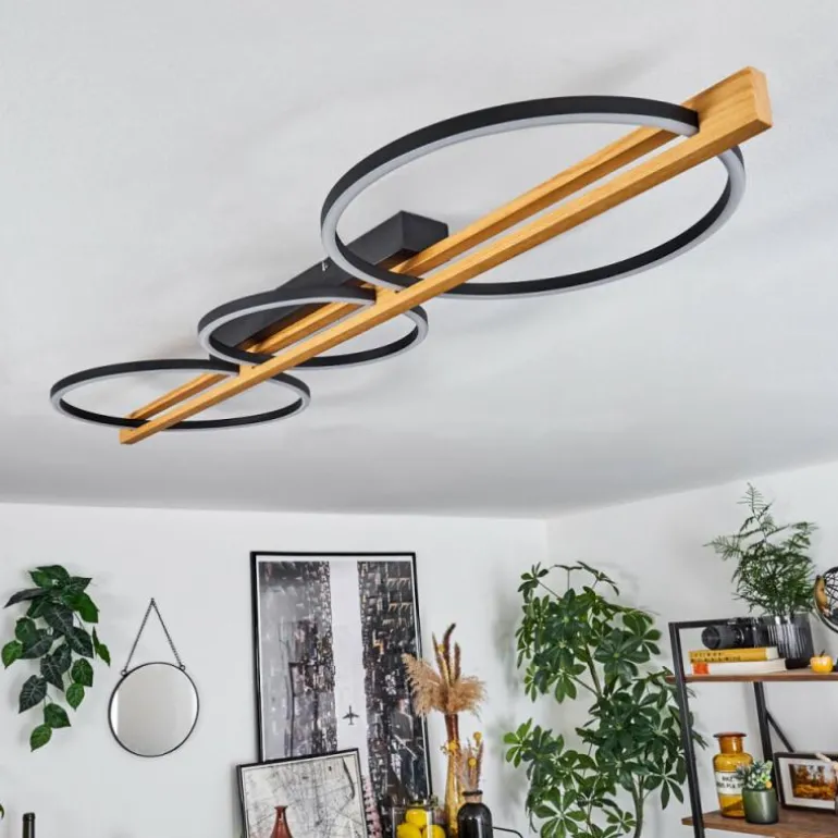 Plafonnier Carcano LED Noir, 3 lumières