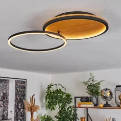 Plafonnier Cardozo LED Écru, Noir, 1 lumière