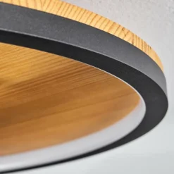 Plafonnier Cardozo LED Écru, Noir, 1 lumière