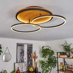 Plafonnier Cardozo LED Écru, Noir, 1 lumière