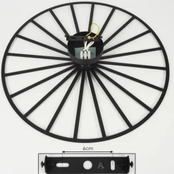 Plafonnier Carqueja Noir, 1 lumière