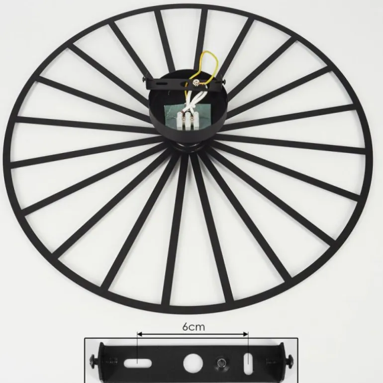 Plafonnier Carqueja Noir, 1 lumière