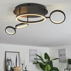 Plafonnier Carrisito LED Noir, 1 lumière