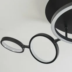 Plafonnier Carrisito LED Noir, 1 lumière