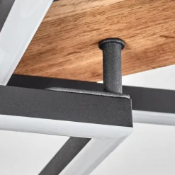 Plafonnier Cascada Brun, Couleur bois, Noir, 1 lumière