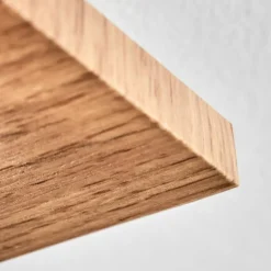 Plafonnier Cascada Brun, Couleur bois, Noir, 1 lumière