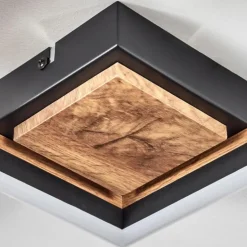 Plafonnier Cascada LED Brun, Couleur bois, Noir, 1 lumière