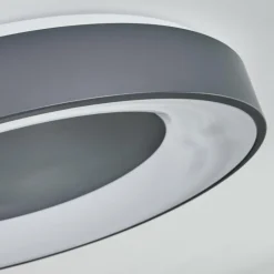 Plafonnier Casina LED Anthracite, Blanc, 1 lumière, Télécommandes