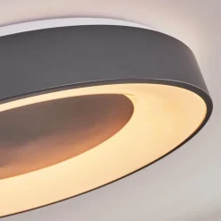 Plafonnier Casina LED Anthracite, Blanc, 1 lumière, Télécommandes