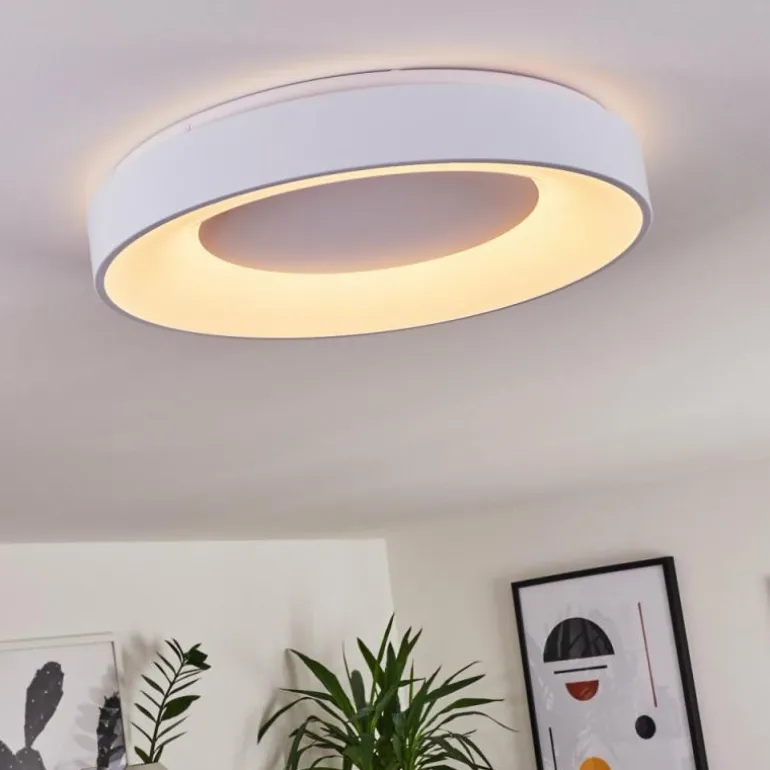 Plafonnier Casina LED Blanc, 1 lumière, Télécommandes