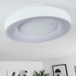 Plafonnier Casina LED Blanc, 1 lumière, Télécommandes