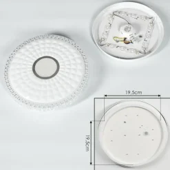 Plafonnier Cavalese LED Blanc, 1 lumière