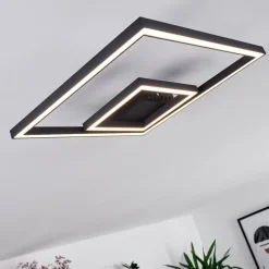Plafonnier Cavareno LED Noir, 1 lumière