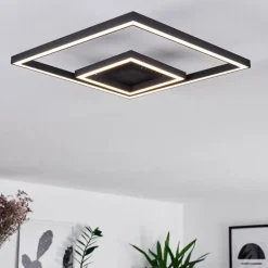 Plafonnier Cavareno LED Noir, 1 lumière