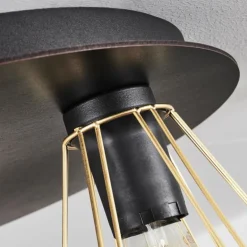 Plafonnier Cenova Noir, 3 lumières