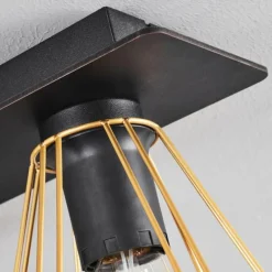 Plafonnier Cenova Noir, 3 lumières