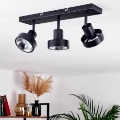 Plafonnier Chagres Noir, 3 lumières