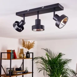 Plafonnier Chagres Noir, 3 lumières