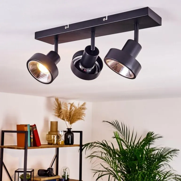 Plafonnier Chagres Noir, 3 lumières