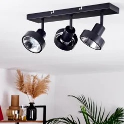 Plafonnier Chagres Noir, 3 lumières