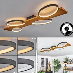 Plafonnier Chancani LED Écru, Noir, 1 lumière