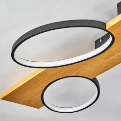 Plafonnier Chancani LED Écru, Noir, 1 lumière