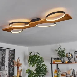 Plafonnier Chancani LED Écru, Noir, 1 lumière