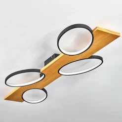 Plafonnier Chancani LED Écru, Noir, 1 lumière