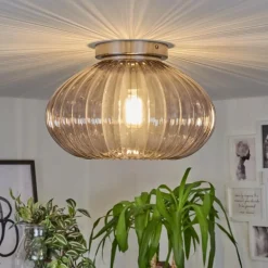 Plafonnier Chapal Nickel mat, 1 lumière