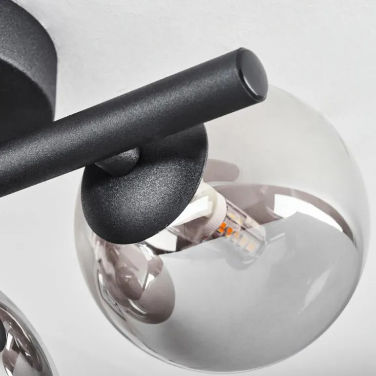 Plafonnier Chariton LED Noir, 3 lumières