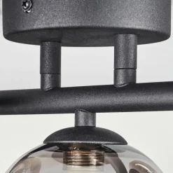 Plafonnier Chariton LED Noir, 3 lumières