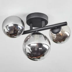 Plafonnier Chariton LED Noir, 3 lumières