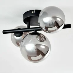 Plafonnier Chariton Noir, 3 lumières