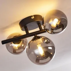 Plafonnier Chariton Noir, 3 lumières
