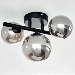 Plafonnier Chariton Noir, 3 lumières