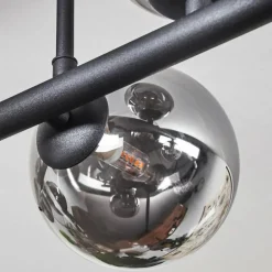 Plafonnier Chehalis LED Noir, 9 lumières