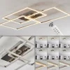 Plafonnier Cheka LED Aluminium, 3 lumières, Télécommandes
