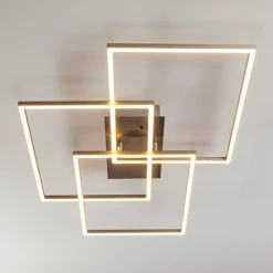 Plafonnier Cheka LED Aluminium, 3 lumières, Télécommandes