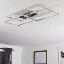 Plafonnier Cheka LED Aluminium, 3 lumières, Télécommandes