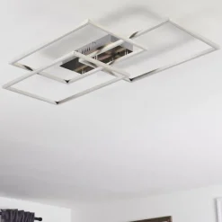 Plafonnier Cheka LED Aluminium, 3 lumières, Télécommandes