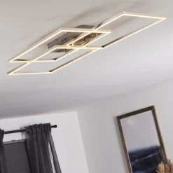 Plafonnier Cheka LED Aluminium, 3 lumières, Télécommandes