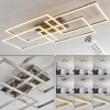 Plafonnier Cheka LED Aluminium, 4 lumières, Télécommandes